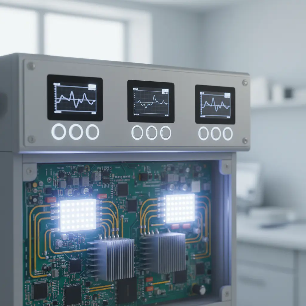 Incubator control panel and solid-state circuits