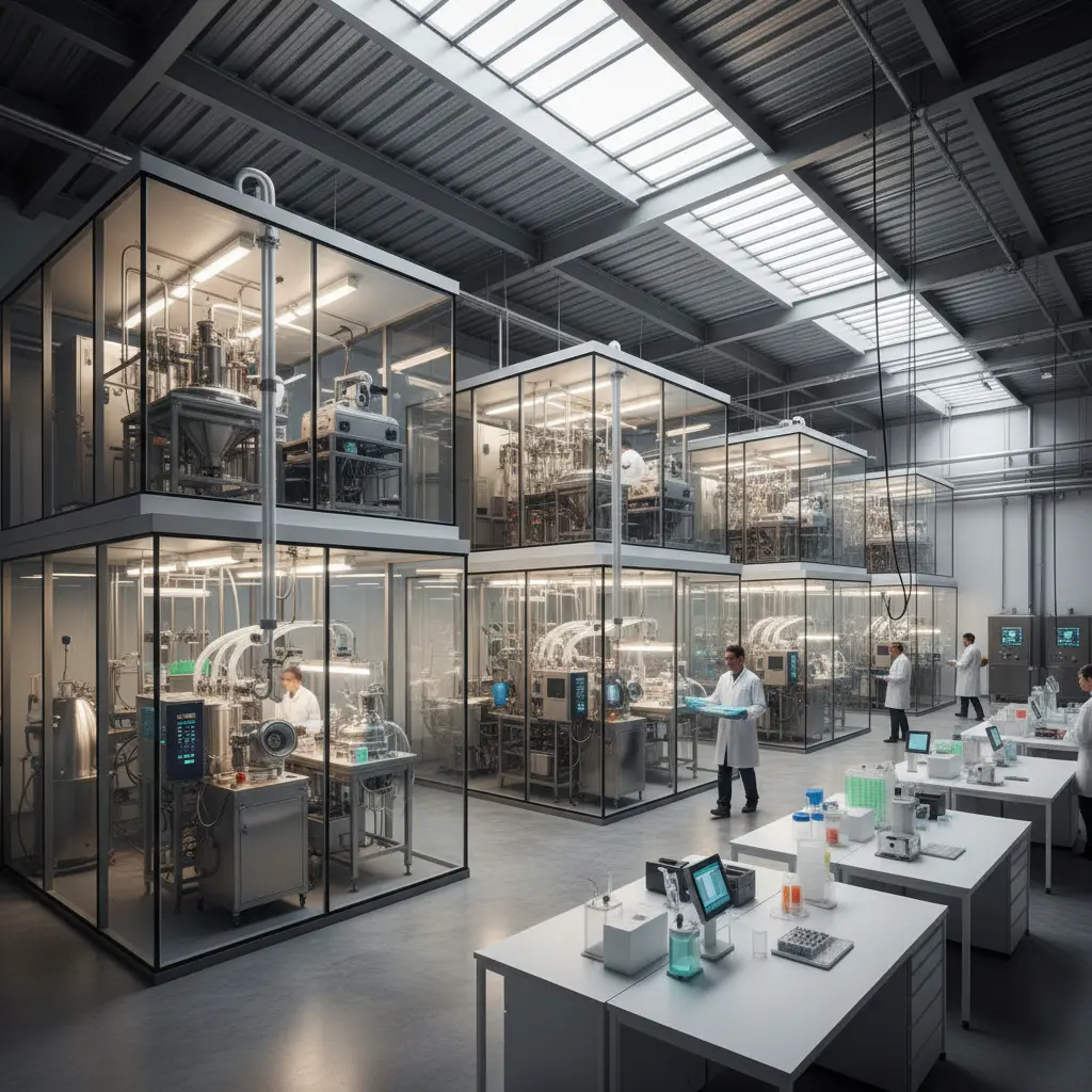 Industrial incubator interior layout