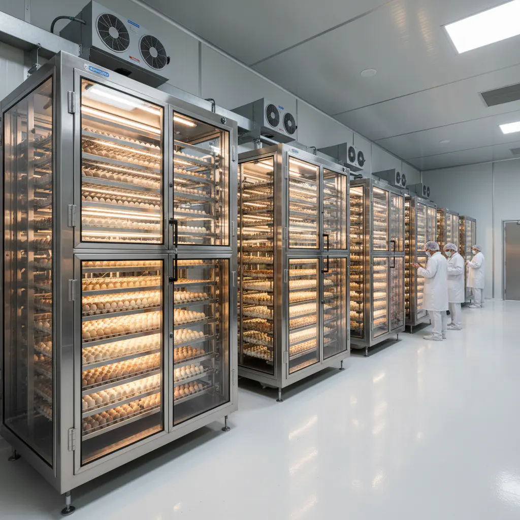 High capacity commercial incubator array